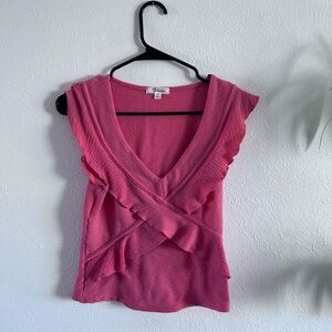 Takara Pink Ruffled Blouse
